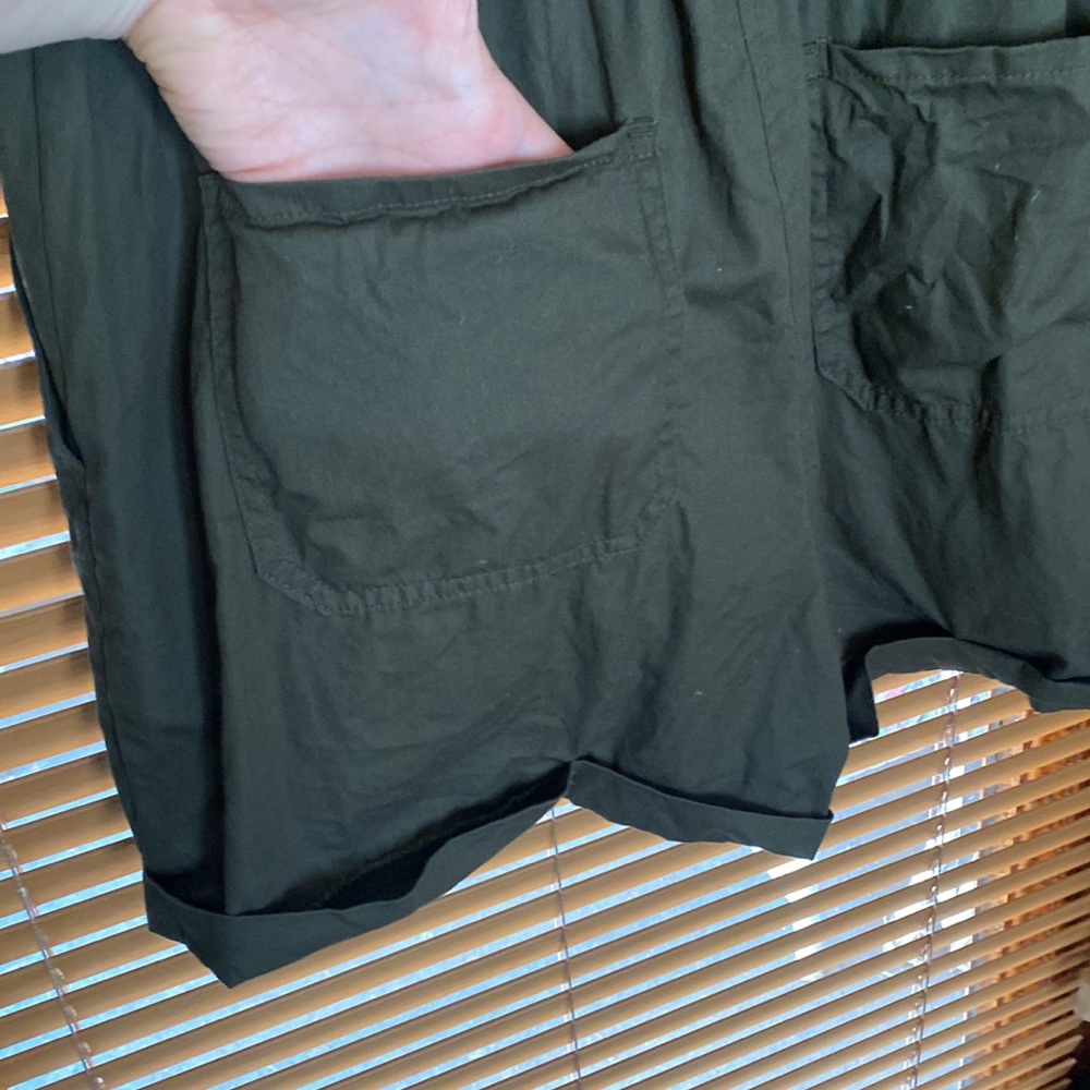 Green button down romper - Picture 6 of 6